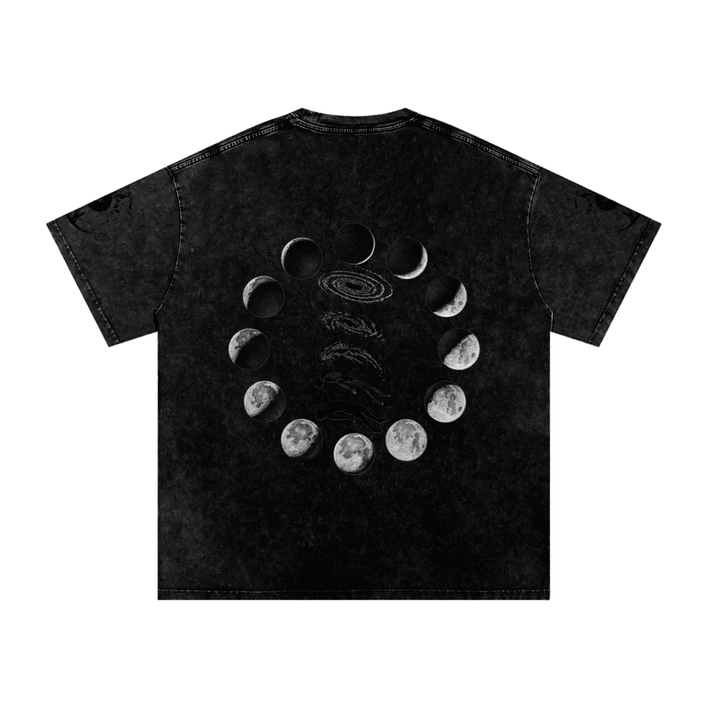 Falling Out Of Space Washed Oversized Cotton T-Shirt - The Shadow Archive