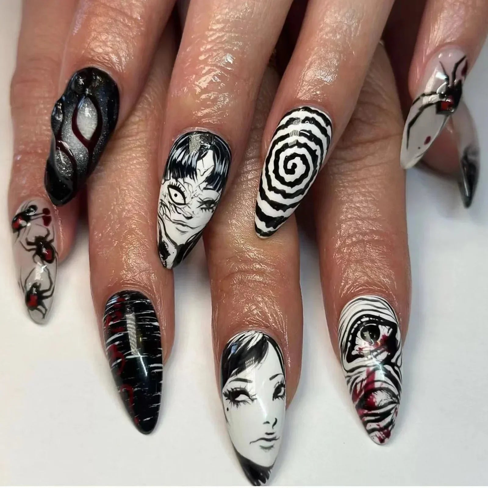 Gothic Manga Nail Art Collection - The Shadow Archive
