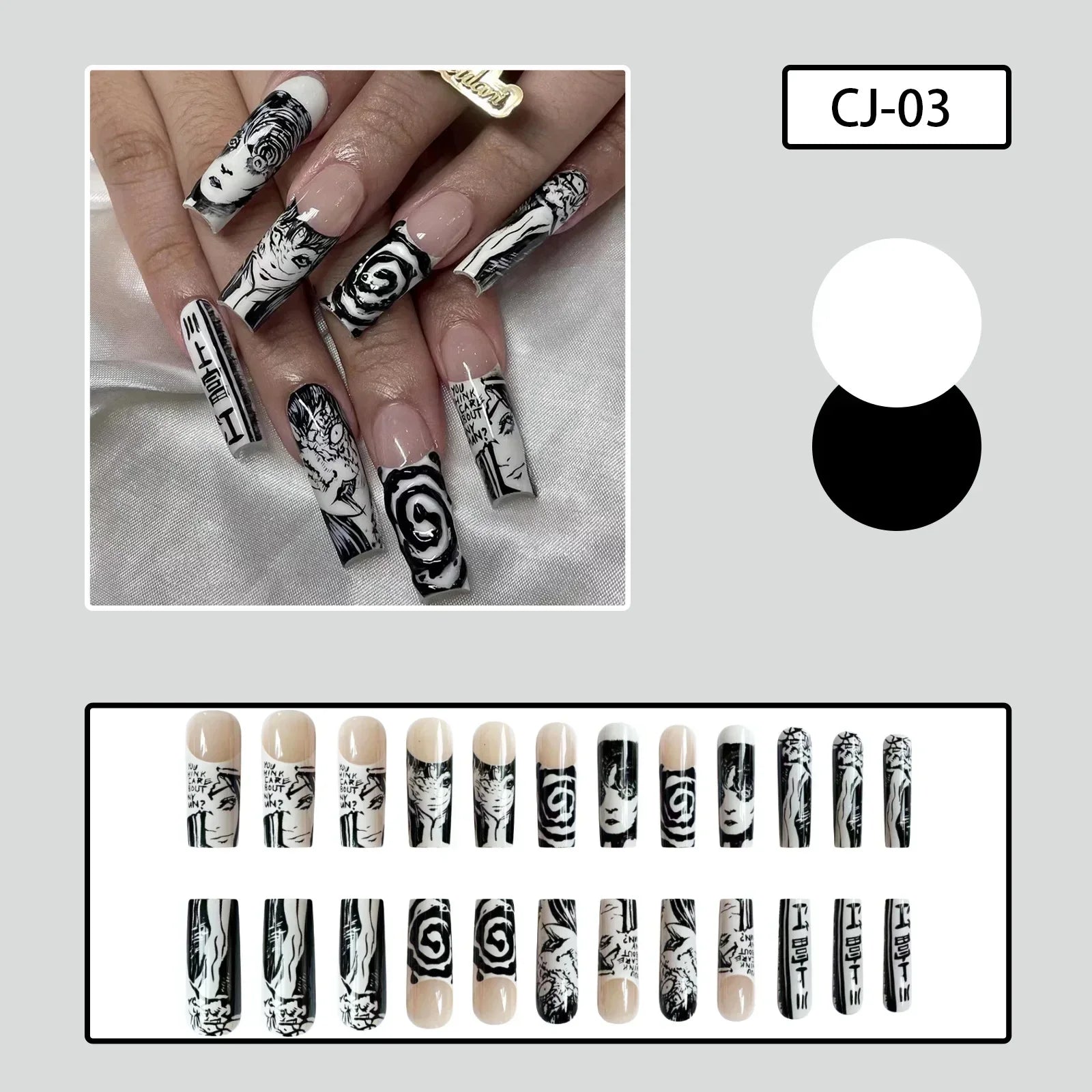 Gothic Manga Nail Art Collection - The Shadow Archive