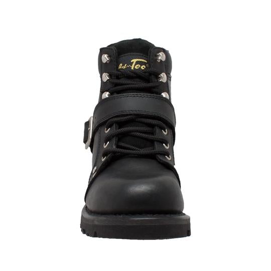 Women's 6" Black Laced Boot Leather Boots - The Shadow Archive
