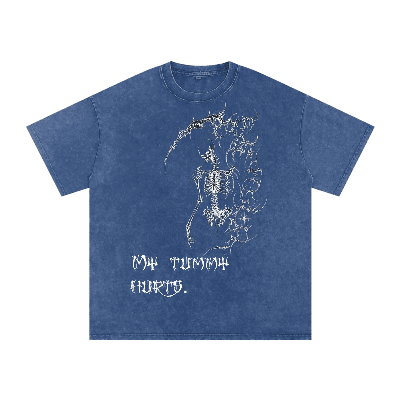 My Tummy Hurts Oversized Cotton T-Shirt - The Shadow Archive