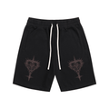 Queen of Hearts Cotton Shorts - The Shadow Archive