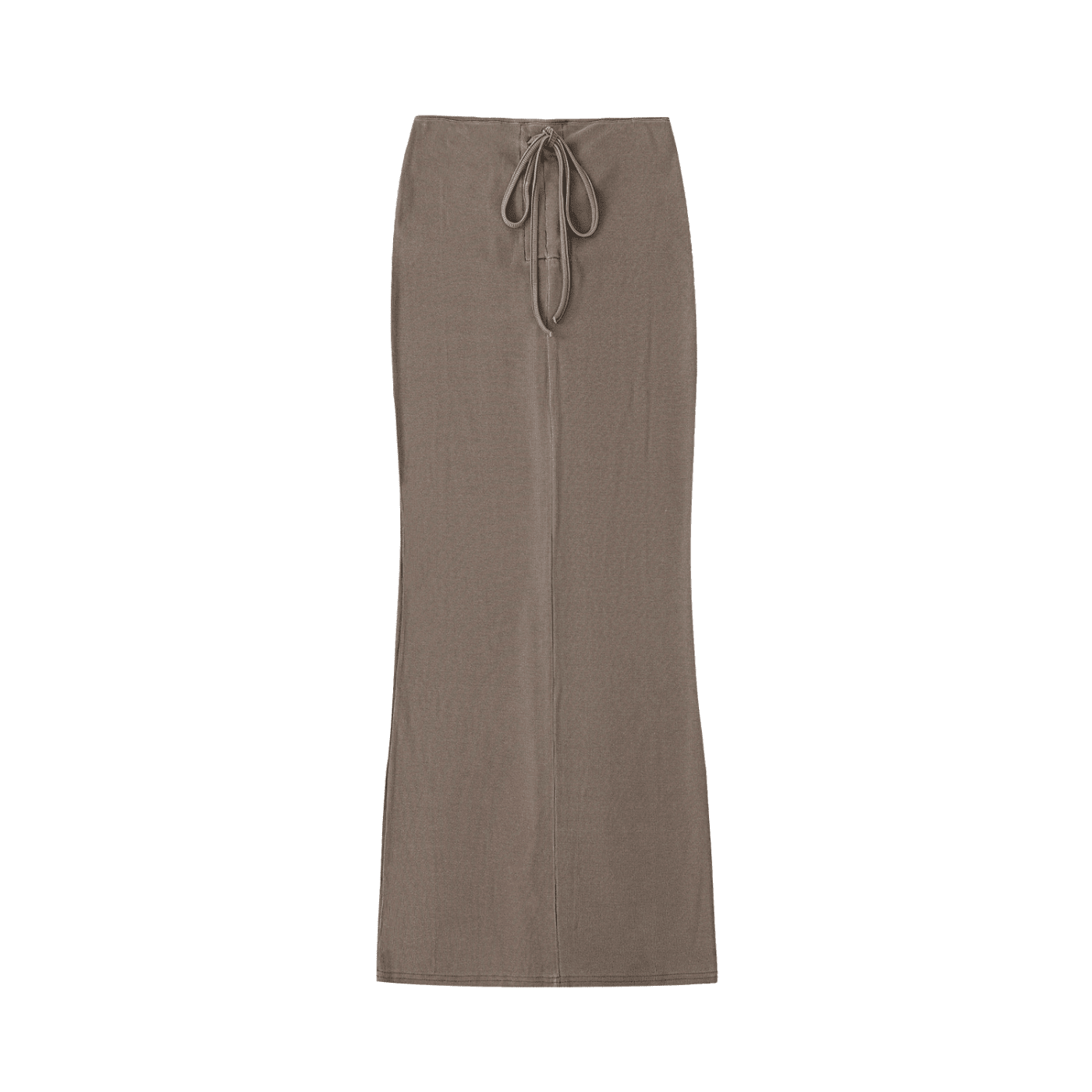 Dyed Washed Drawstring Maxi Skirt - The Shadow Archive