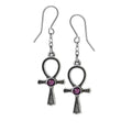 Ankh of Osiris Dropper Earrings - The Shadow Archive