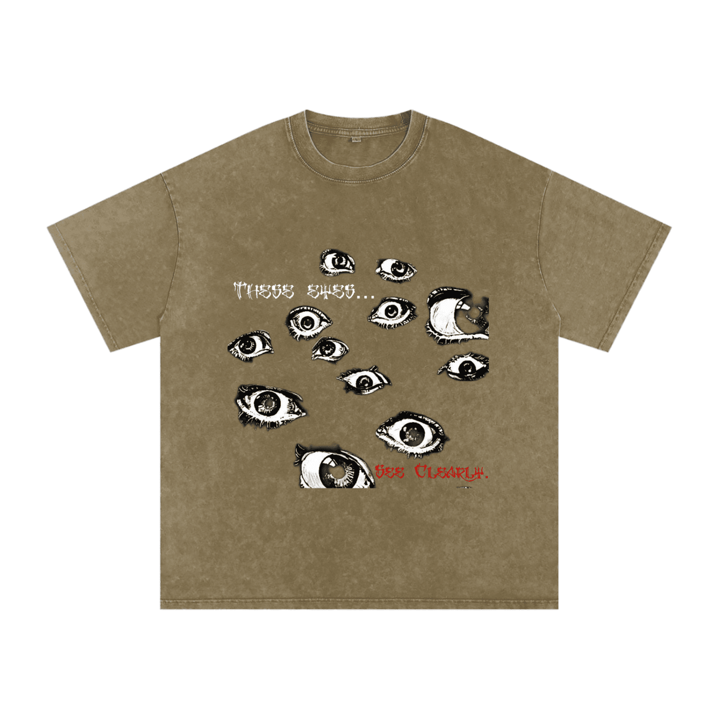 These Eyes Oversized Cotton T-Shirt - The Shadow Archive