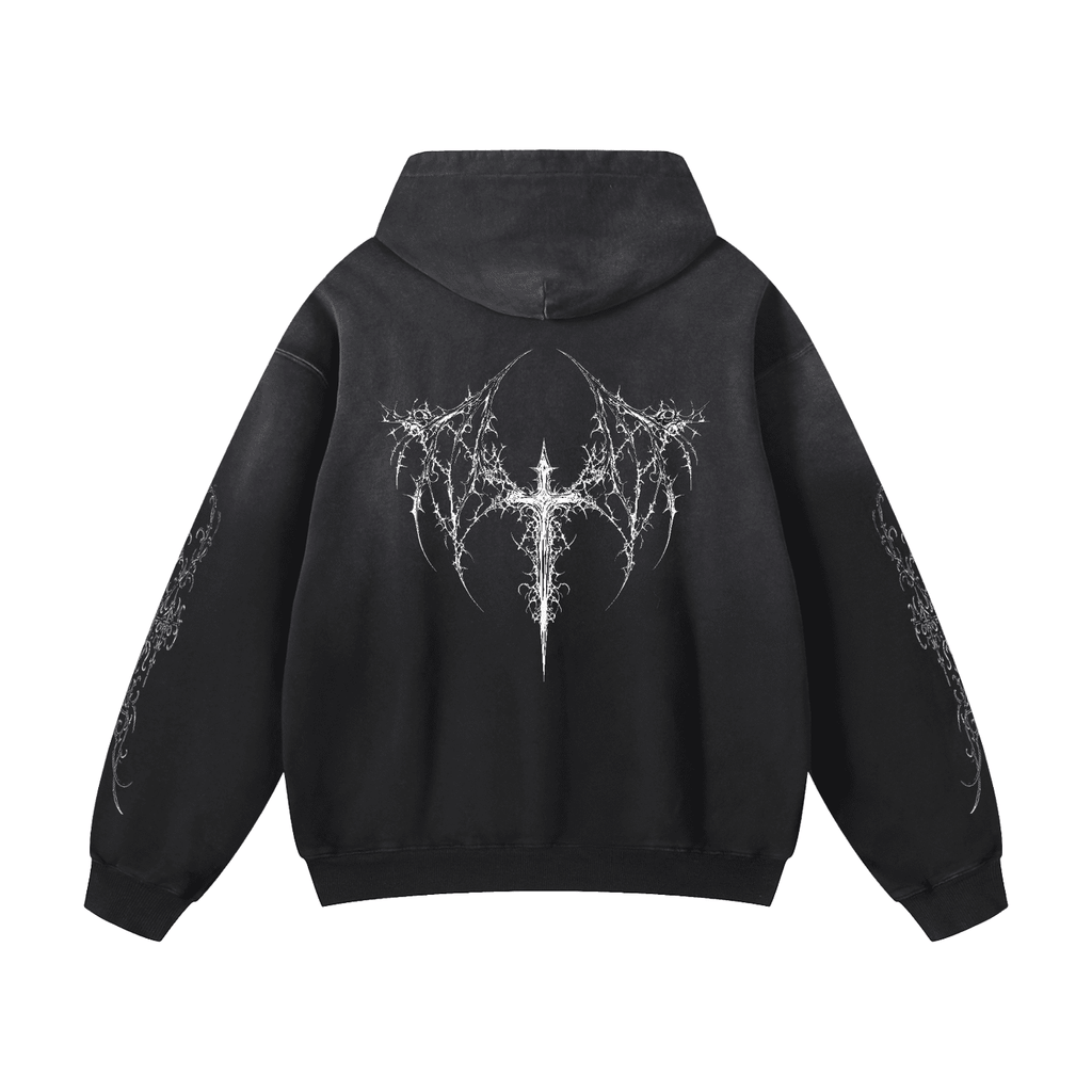 My Tummy Hurts Sunfade Oversized Hoodie - The Shadow Archive