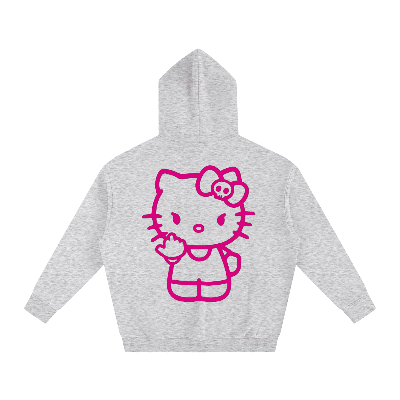 Bipolar Kisses Kitty Fleeced Hoodie - The Shadow Archive