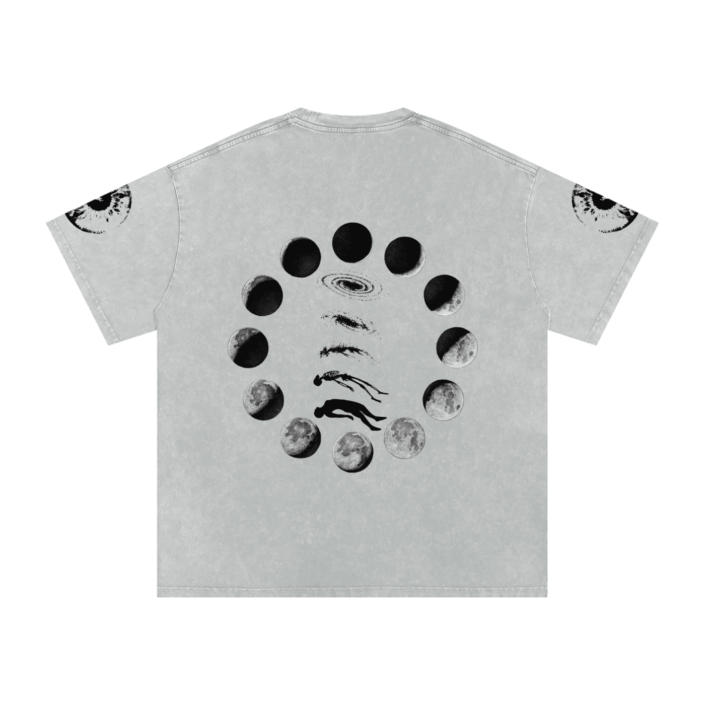 Falling Out Of Space Washed Oversized Cotton T-Shirt - The Shadow Archive