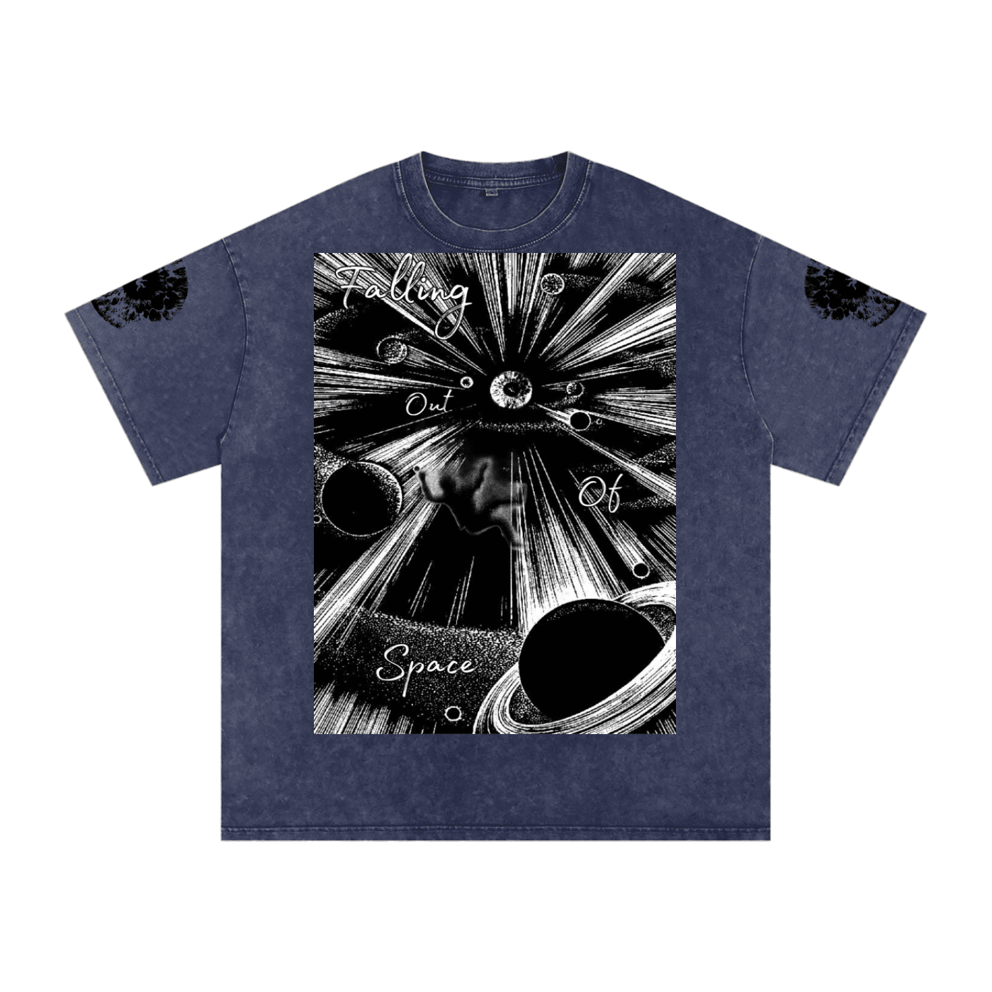Falling Out Of Space Washed Oversized Cotton T-Shirt - The Shadow Archive