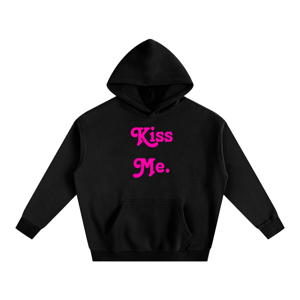 Bipolar Kisses Kitty Fleeced Hoodie - The Shadow Archive