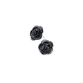 Black Rose Stud Earrings - The Shadow Archive