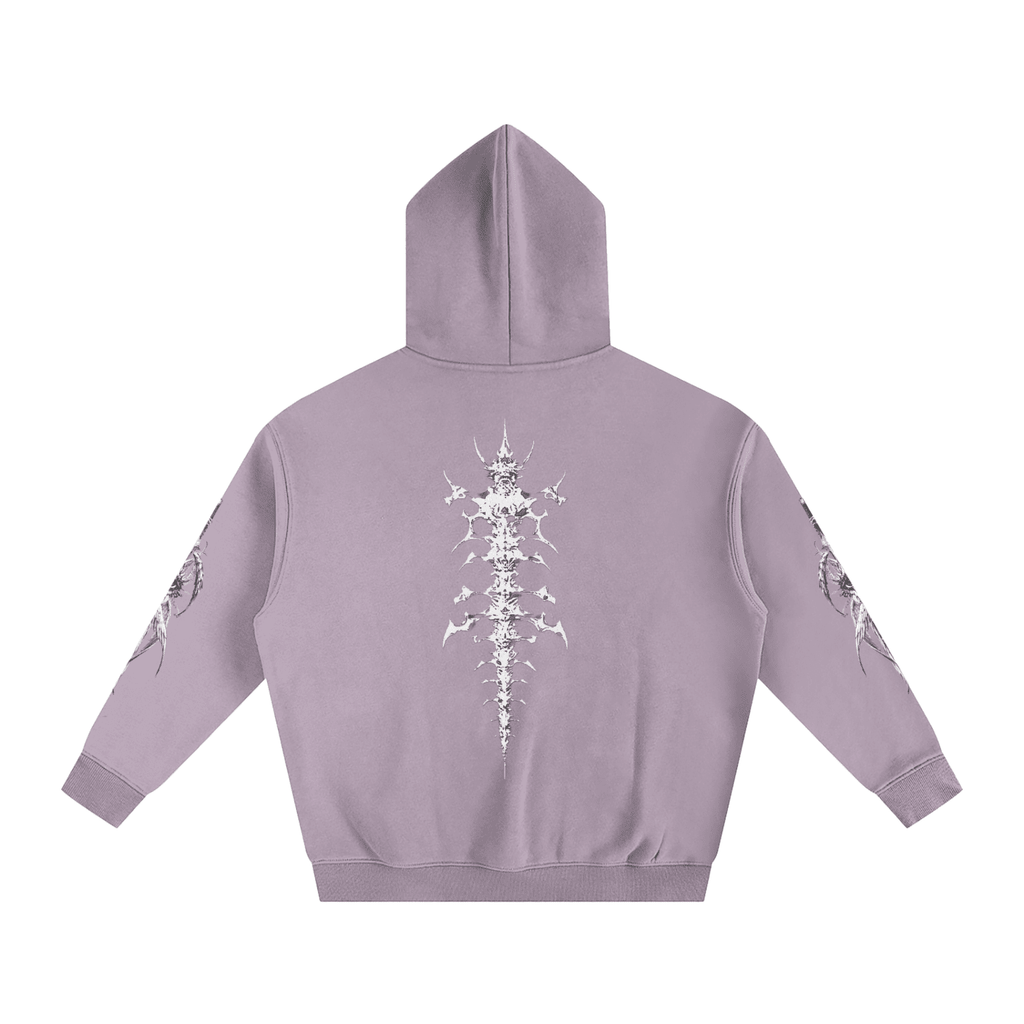 Gothic Revival Oversize Fleeced Hoodie - The Shadow Archive