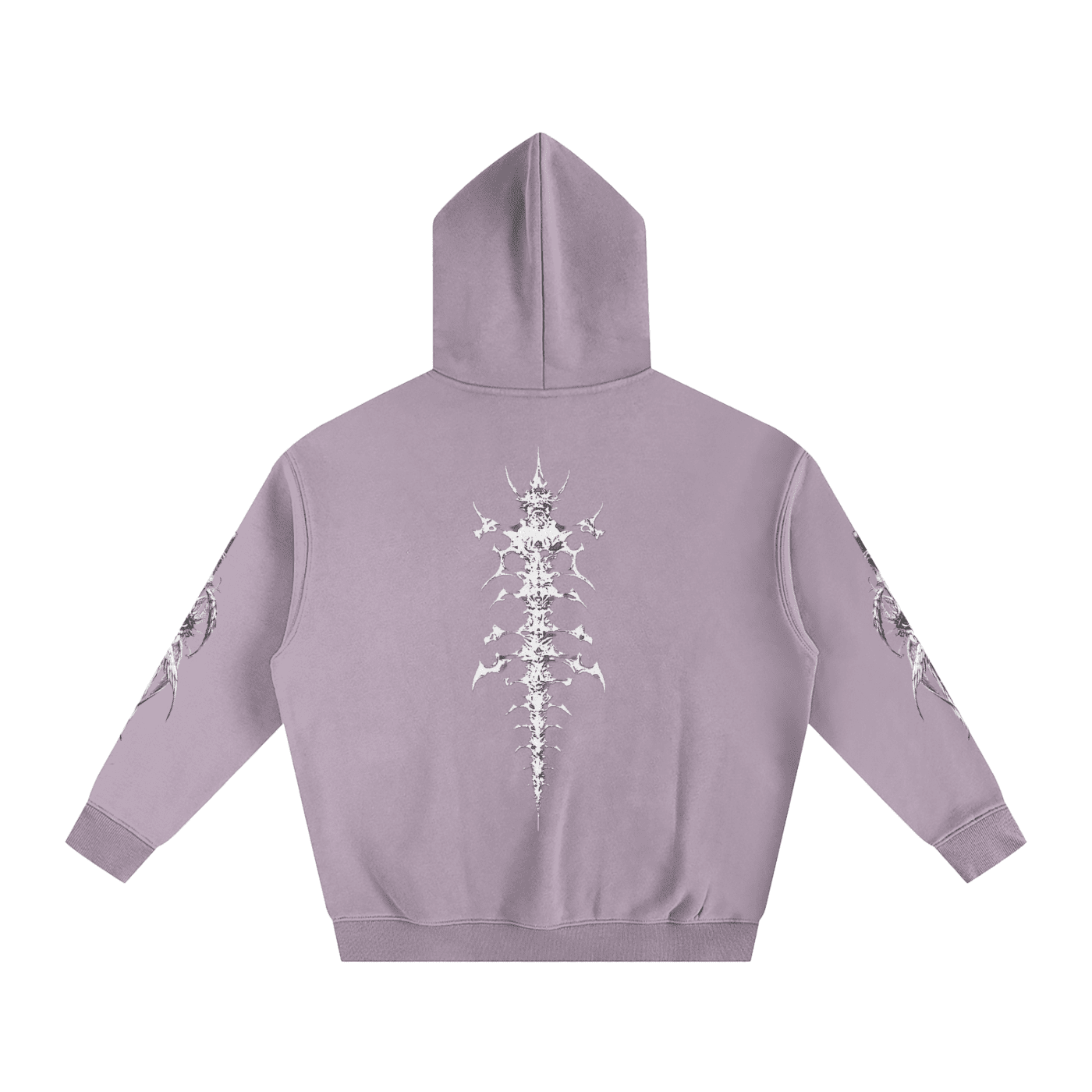 Gothic Revival Oversize Fleeced Hoodie - The Shadow Archive