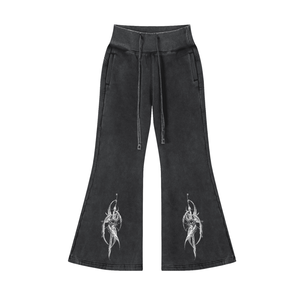 Gothic Princess Flared Fleece Pants - The Shadow Archive