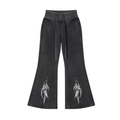 Gothic Princess Flared Fleece Pants - The Shadow Archive