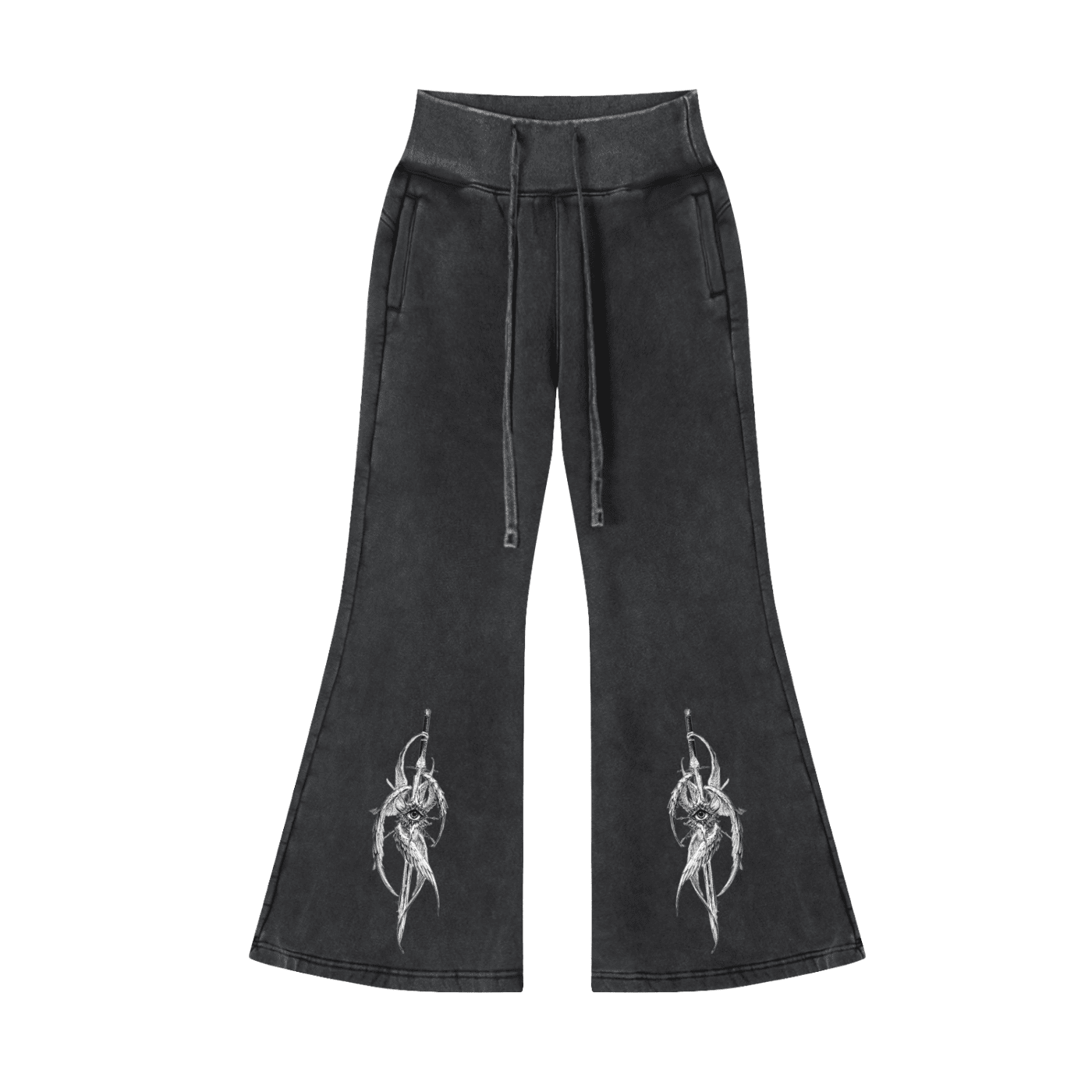 Gothic Princess Flared Fleece Pants - The Shadow Archive