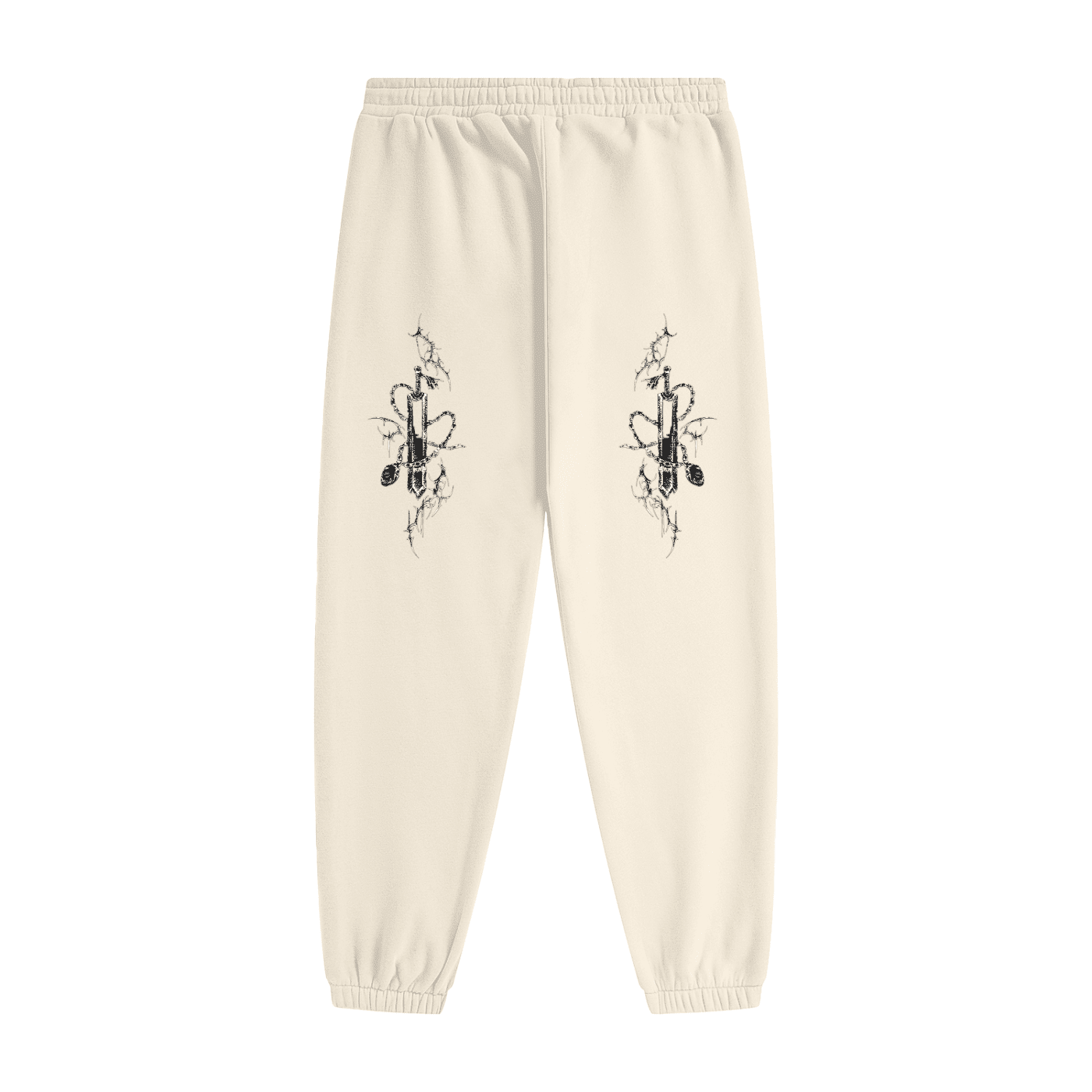 Gothic Fleece Joggers - The Shadow Archive