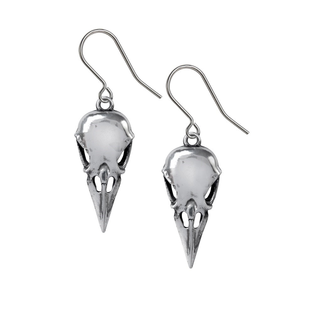 Coeur Crane Dropper Earrings - The Shadow Archive