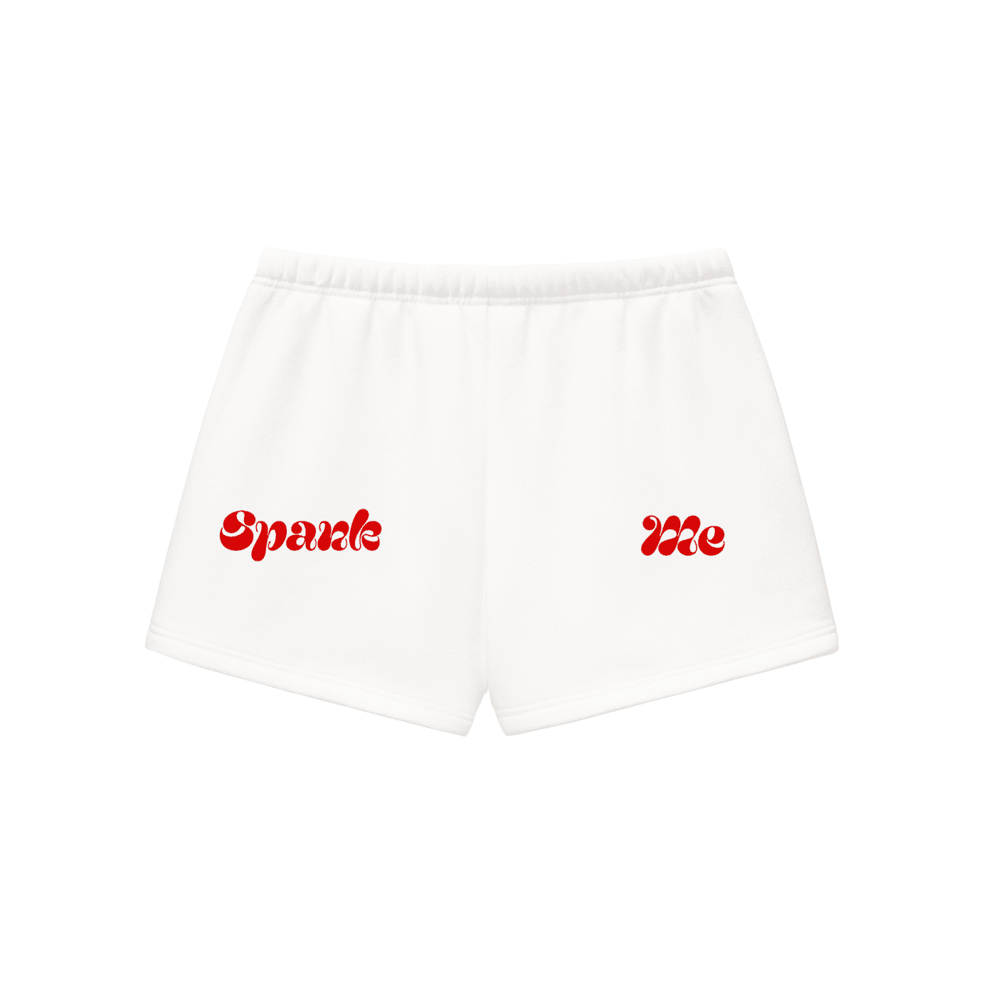 Spank Me Fleece Drawstring Sweatshorts - The Shadow Archive