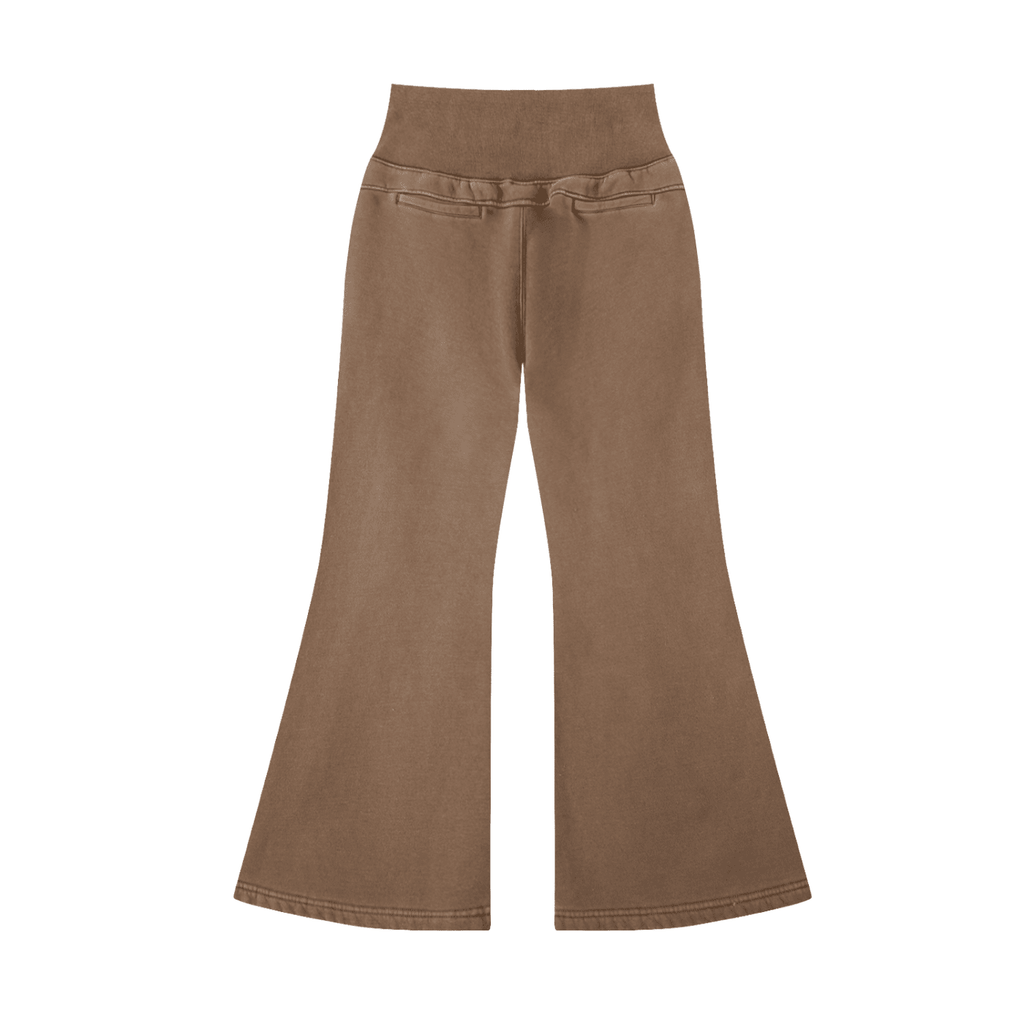 Vintage Washed Flared Fleece Pants - The Shadow Archive