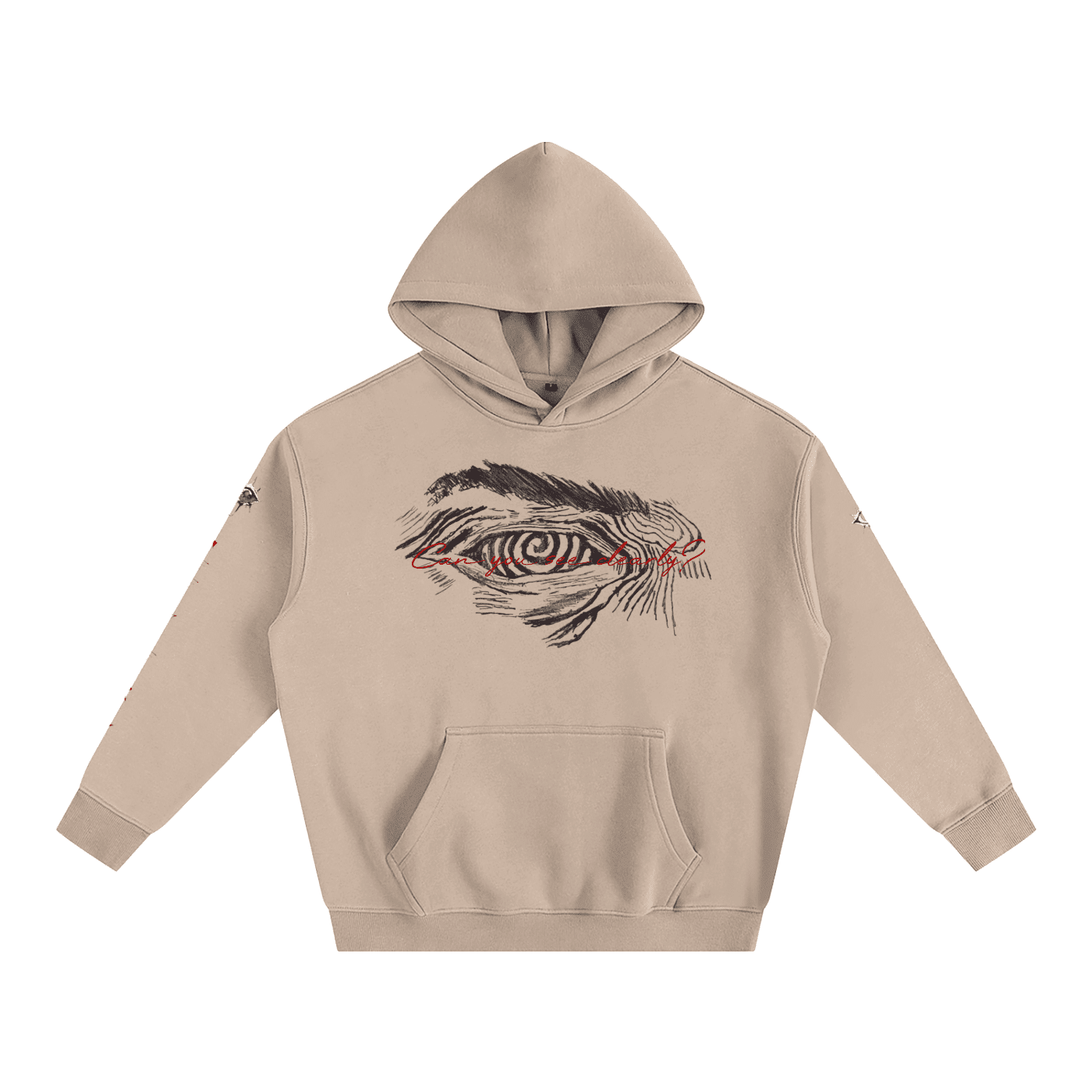 Can You See Clearly? Oversize Fleeced Hoodie - The Shadow Archive