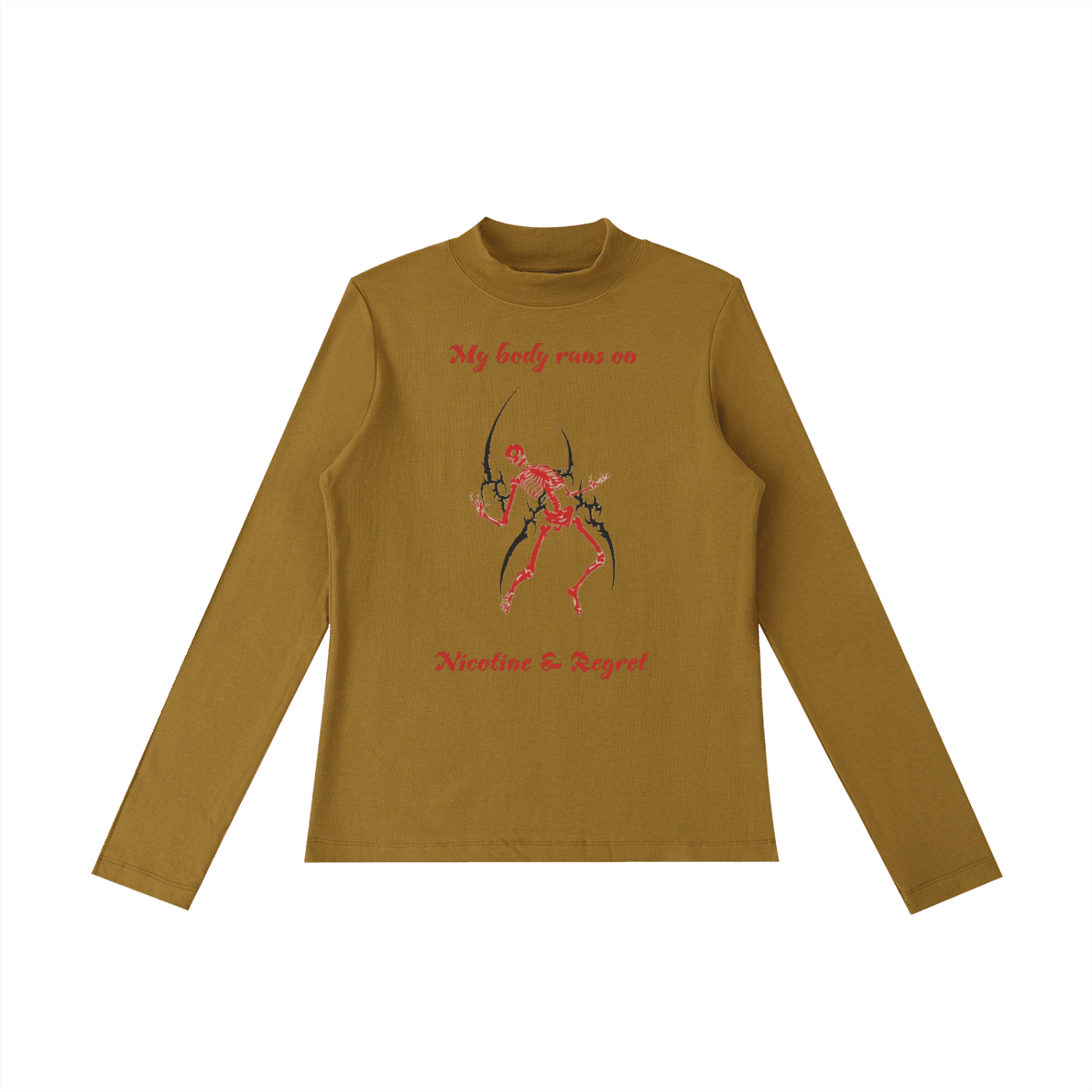 Nicotine & Regret Long Sleeve T-Shirt - The Shadow Archive