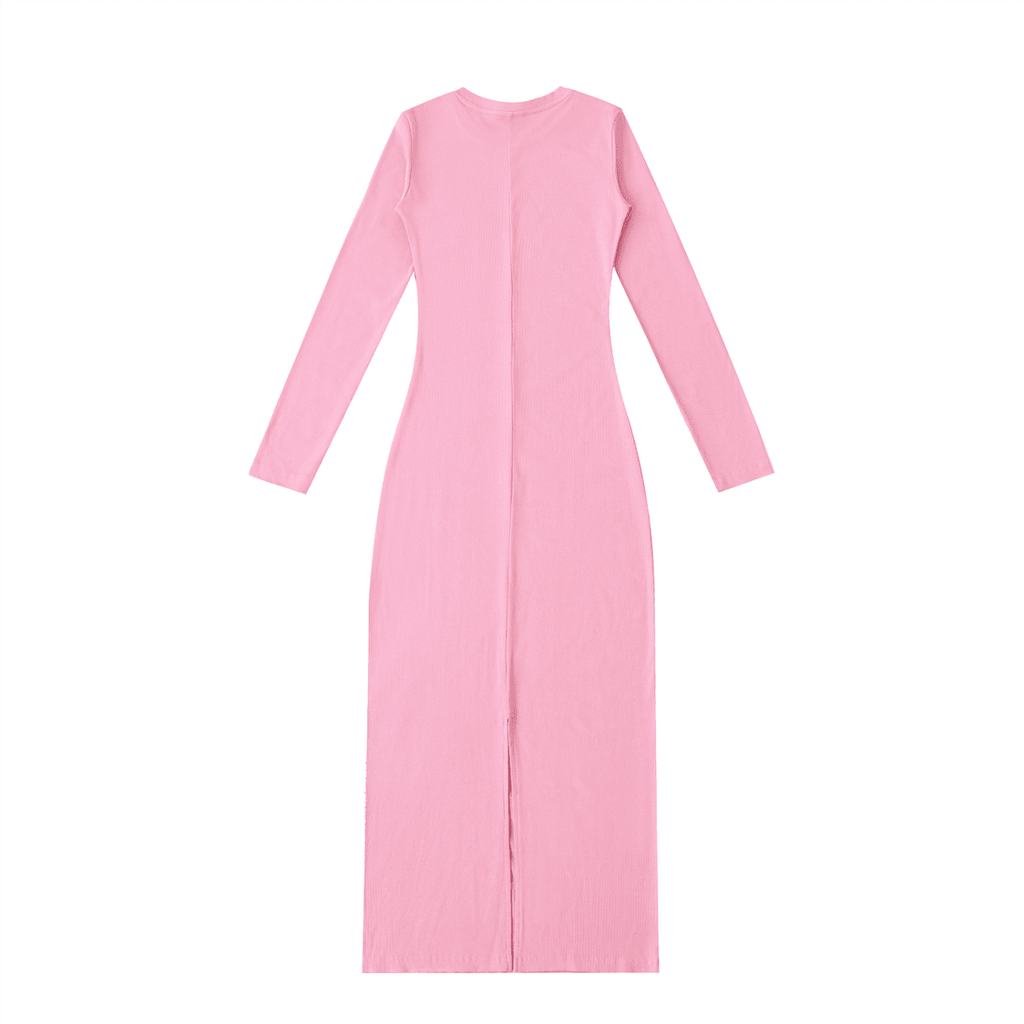 Dyed Washed Slit Maxi Dress - The Shadow Archive