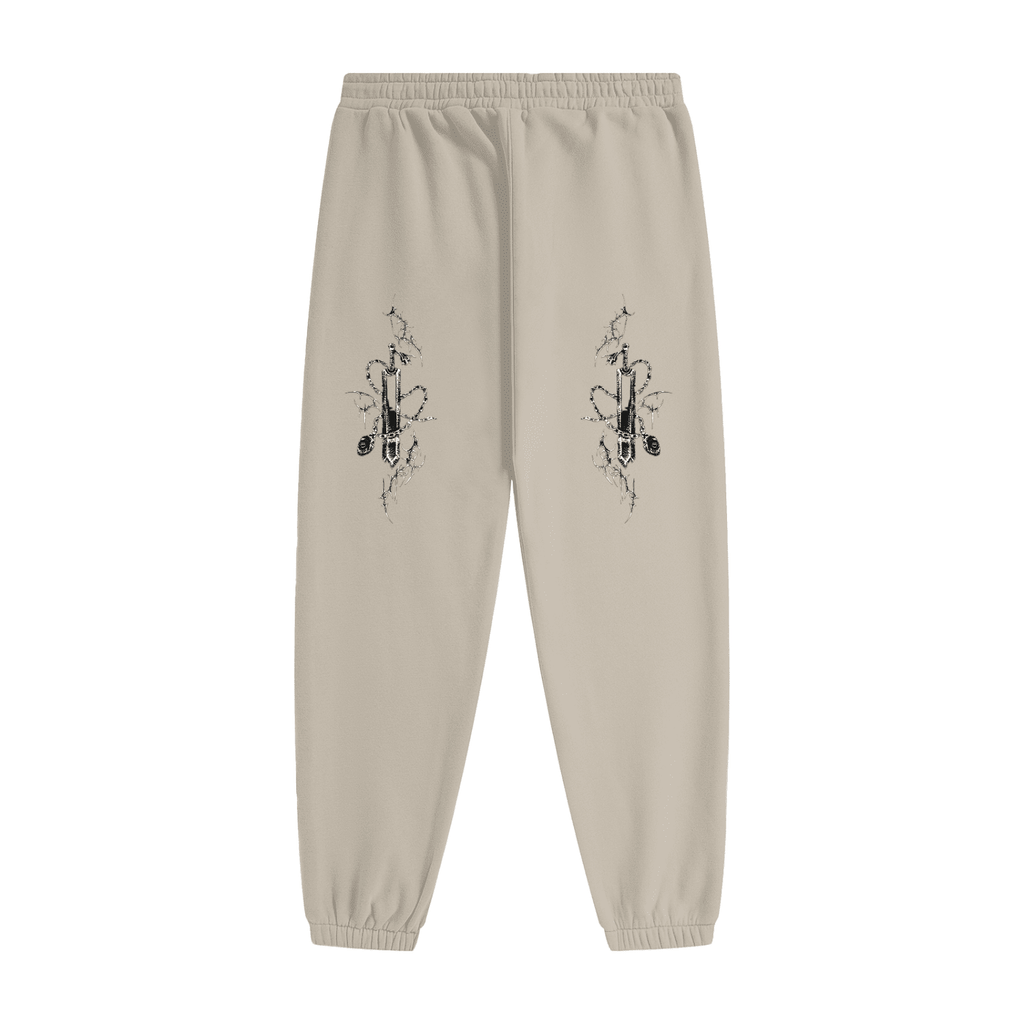 Gothic Fleece Joggers - The Shadow Archive