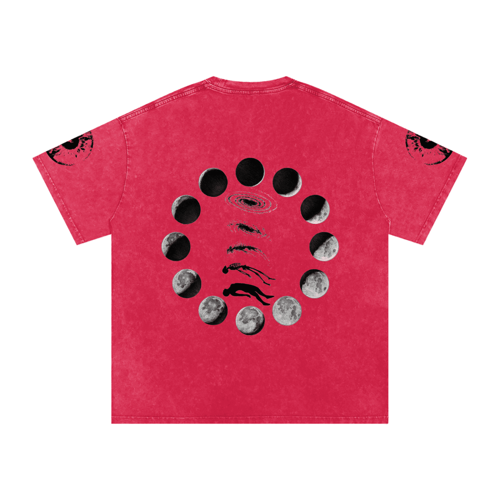 Falling Out Of Space Washed Oversized Cotton T-Shirt - The Shadow Archive