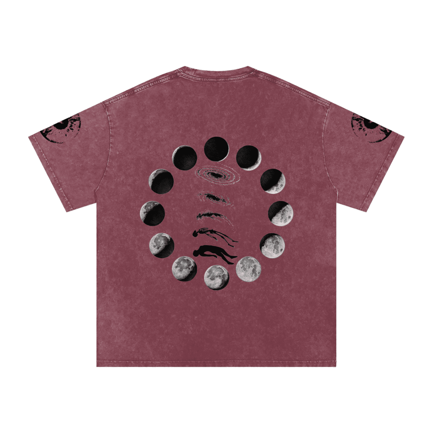 Falling Out Of Space Washed Oversized Cotton T-Shirt - The Shadow Archive