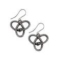 Eve's Triquetra Dropper Earrings - The Shadow Archive
