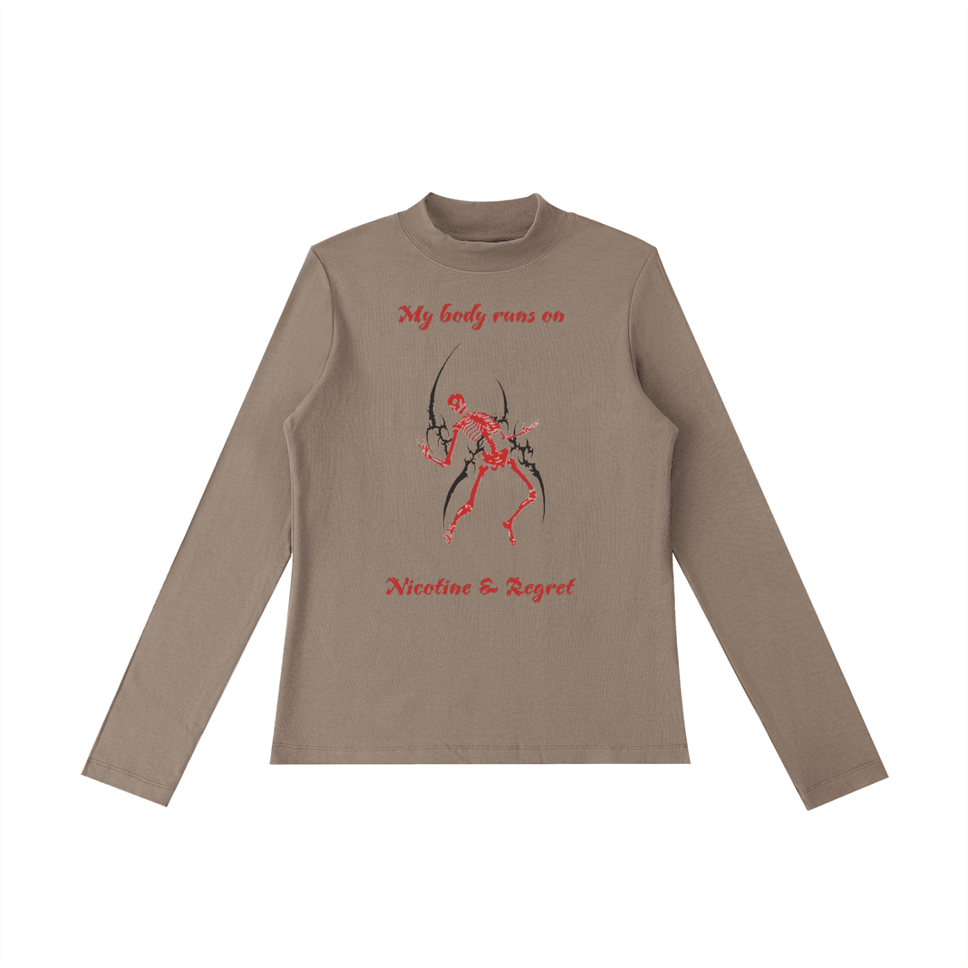 Nicotine & Regret Long Sleeve T-Shirt - The Shadow Archive