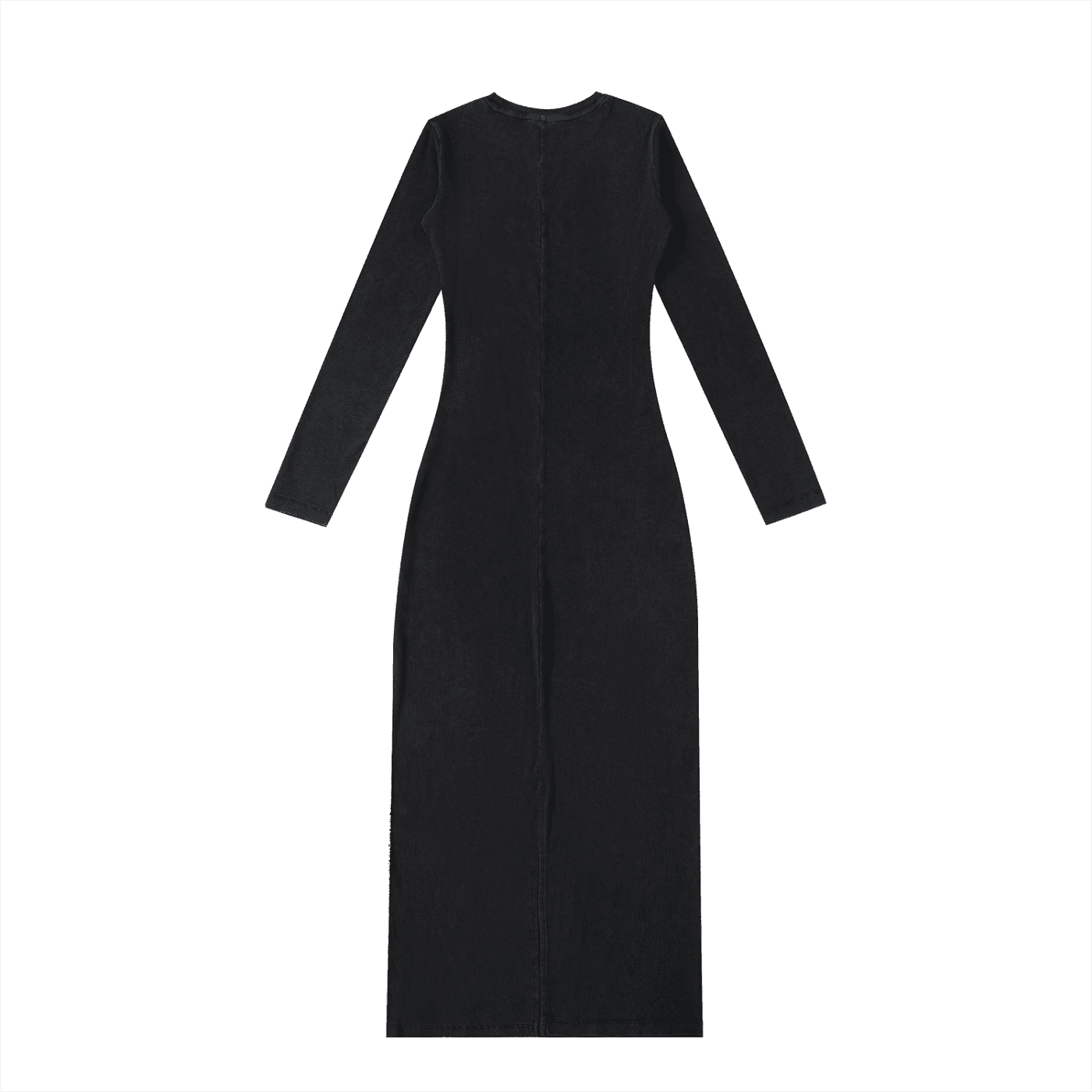 Dyed Washed Slit Maxi Dress - The Shadow Archive