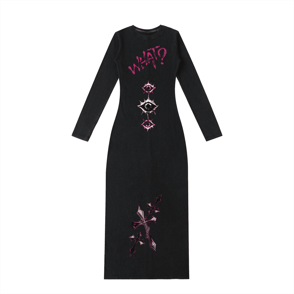 Odd Queen Slit Maxi Dress - The Shadow Archive