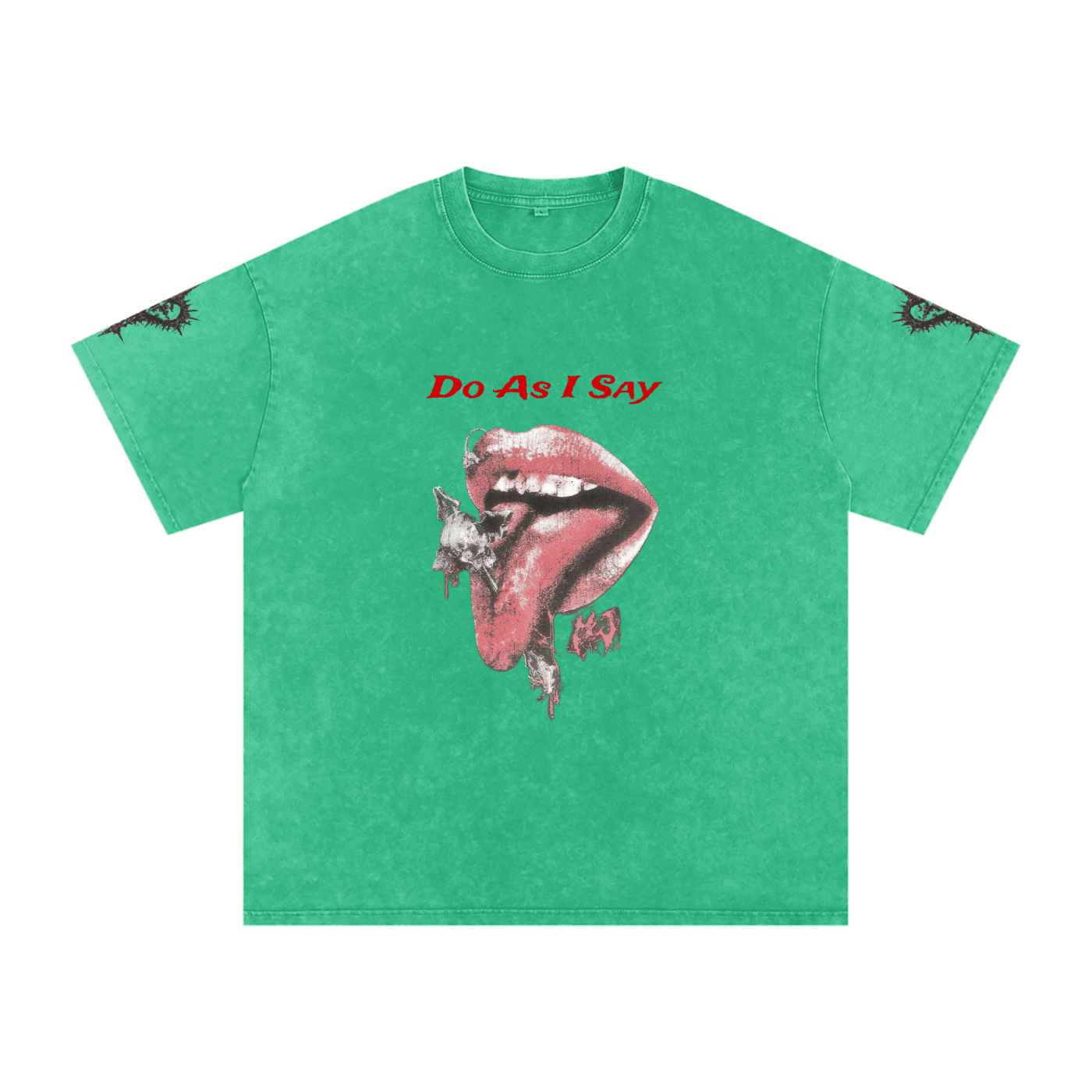 Do As I Say Washed Oversized Cotton T-Shirt - The Shadow Archive