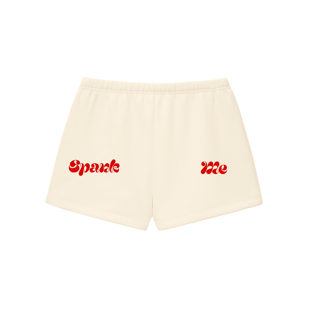 Spank Me Fleece Drawstring Sweatshorts - The Shadow Archive