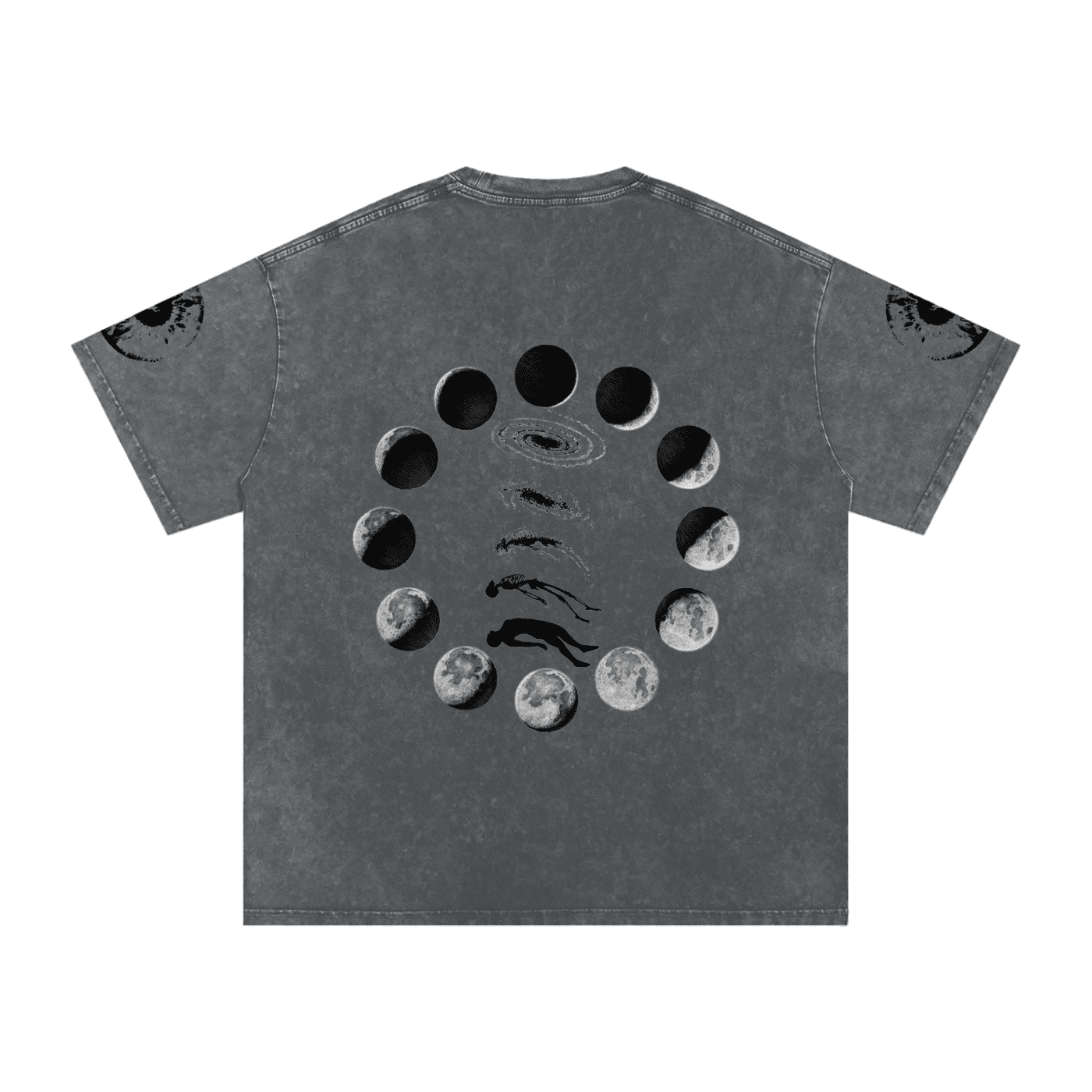 Falling Out Of Space Washed Oversized Cotton T-Shirt - The Shadow Archive