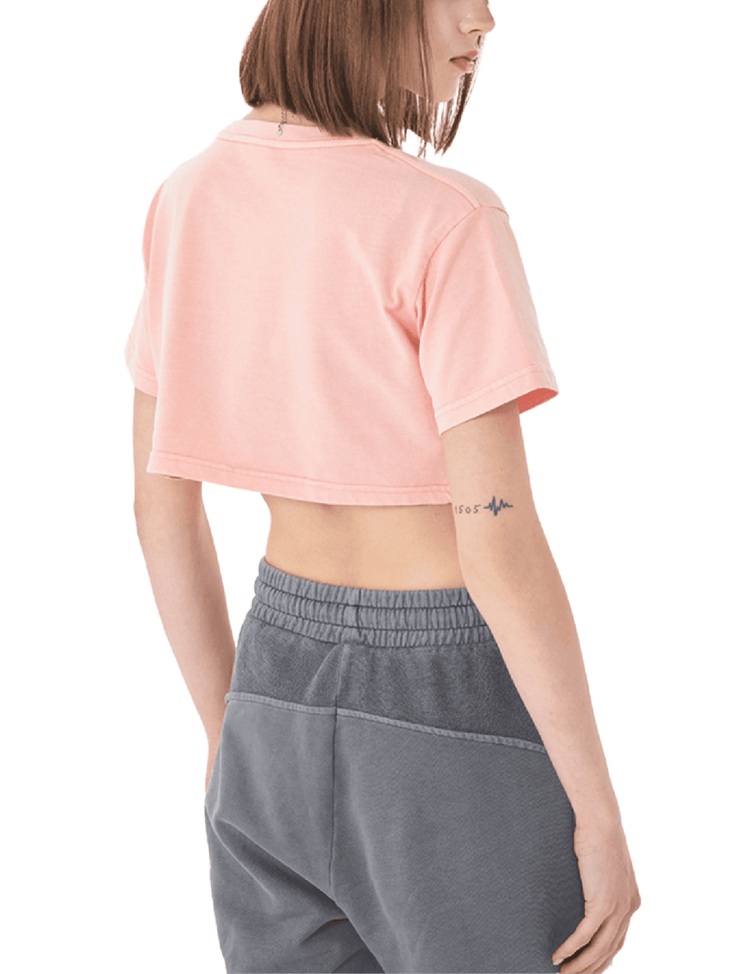 Psychosocial Washed Crop Top - The Shadow Archive