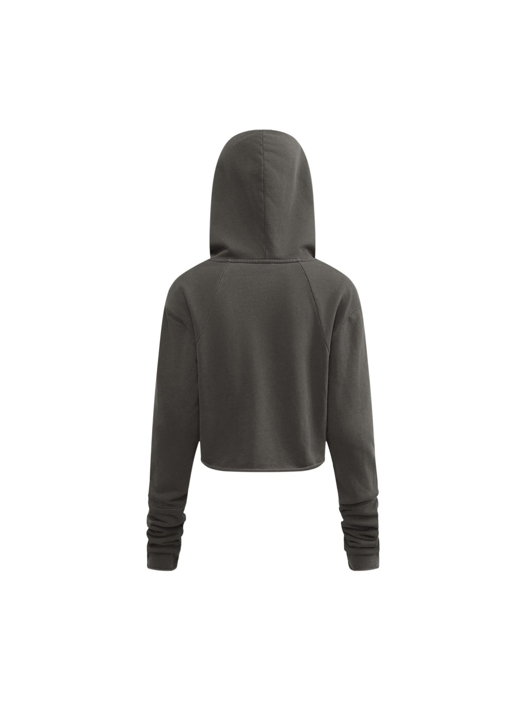 Gothic Washed Raw Edge Hoodie - The Shadow Archive