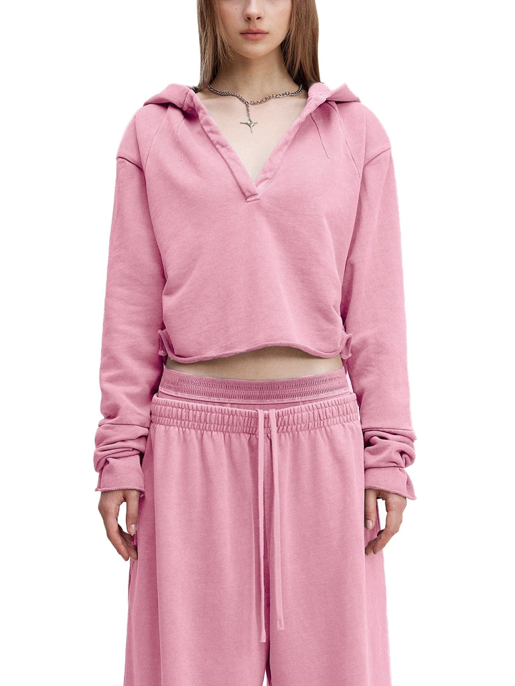 F*ck Me Eyes Washed Raw Edge Hoodie - The Shadow Archive