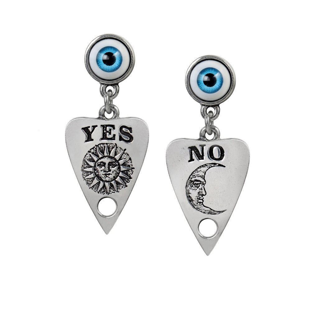 Ouija Planchette Dropper Earrings - The Shadow Archive