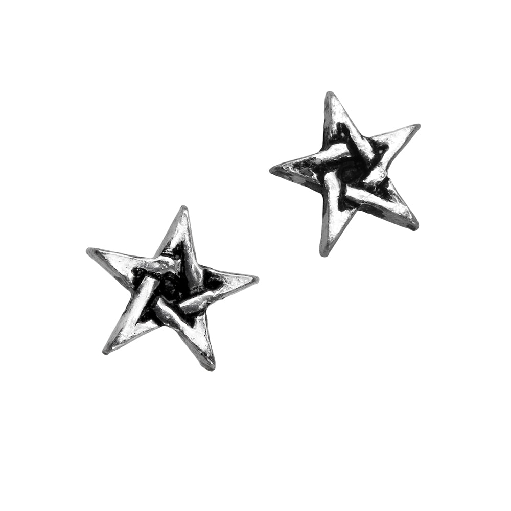 Pentagram Stud Earrings - The Shadow Archive