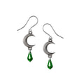 Tears of the Moon Earrings Green - The Shadow Archive