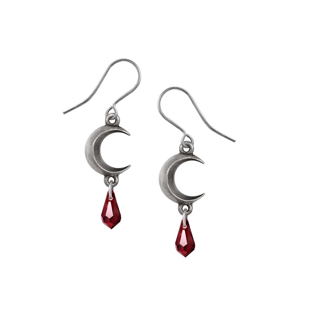 Tears of the Moon Earrings Green - The Shadow Archive