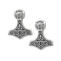 Thor Hammer Stud Earrings - The Shadow Archive